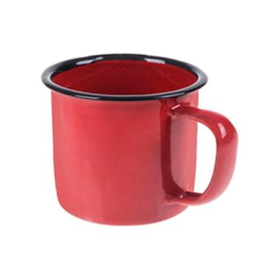Imagem de Caneca Esmaltada Retro 80ml Vermelha Café Chá Vintage