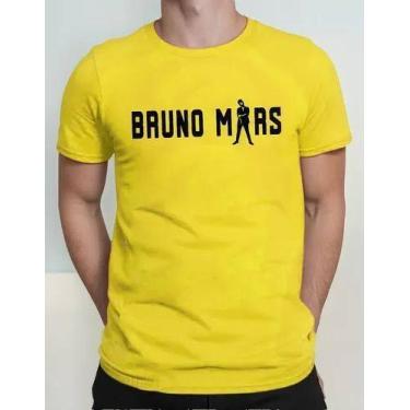 Imagem de Camiseta Camisa de Algodão Adulto Masculina Feminina  Bruno Mar s Músi
