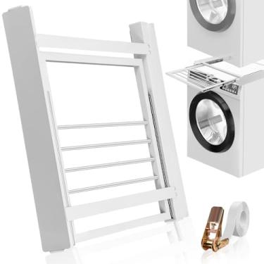 Imagem de Suporte Maquina de Lavar 60,5 * 55 cm, Kit de Empilhamento de Lavadora e Secadora, Kit de Empilhamento para Lavadora e Secadora, Suporte Entre Máquina de Lavar e Secar, Economia de Espaço