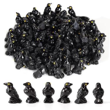 Imagem de Estatuetas de resina Crows XGBDL em miniatura, 100 peças de decoração 