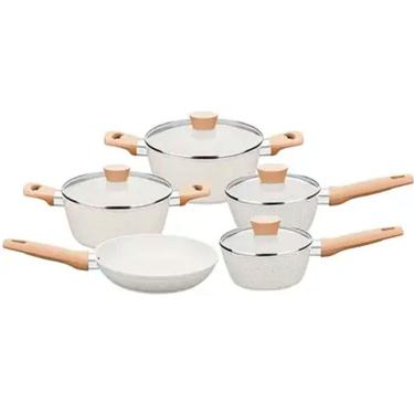 Imagem de Jogo de Panelas MTA Aluminio Antiaderente 5 Pecas Carmela