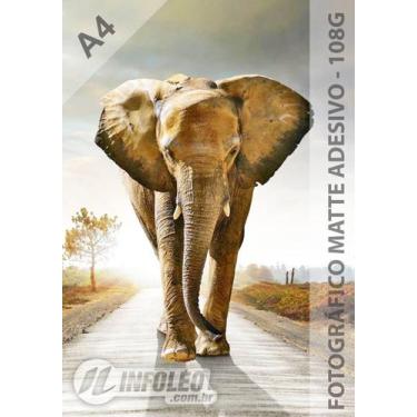Imagem de Papel Fotográfico Adesivo A4 108g Matte Fosco - 20 folhas