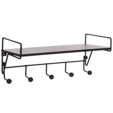 Imagem de Prateleira Com Ganchos Black - Metaltru