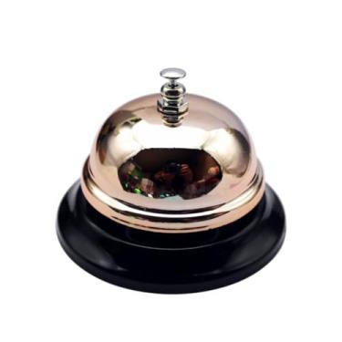 Imagem de Campainha de chamada de 8 cm de diâmetro de restaurante, bar, mesa de serviço, sino, cozinha, hotel, balcão, recepção, sinos, recepção