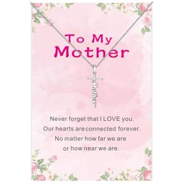 Imagem de Colar de presente para mãe, mãe, avó, avó, presente de dia das mães, filha, irmã, sobrinha, presente de aniversário para mulheres, One Size, Aço inoxidável, Sem Pedra Preciosa