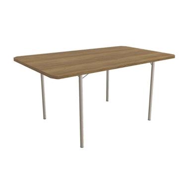 Imagem de Mesa Para Cozinha Sena Com Tampo 1.60cm Niquel Nogueira Kappesberg