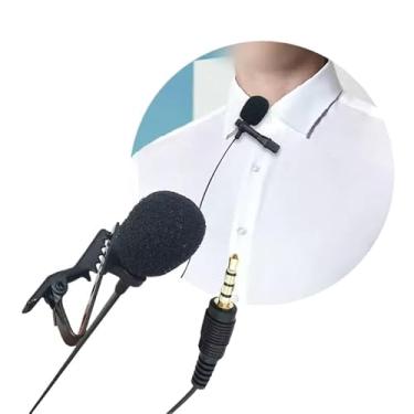 Imagem de Microfone De Lapela Vlog Sem Fio Compatível Com(Kit2 com Fio - P2 (3.5mm))