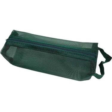 Imagem de Estojo de Lápis, Estojo Escolar Necessarie Simples de Tela Diversas com Zíper(Verde)