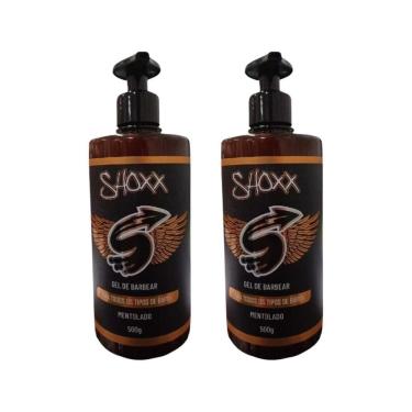 Imagem de Gel De Barbear Shoxx 500G Mentolado - Kit Com 2Un