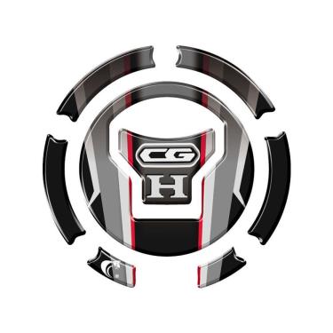 Imagem de Adesivo Resinado Protetor Bocal Cg Titan - Fan - Start 160 +2018 Vermelho Vermelho