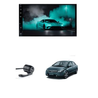 Imagem de Multimídia MP5 Honda Civic 2007 2008 2009 2010 2011 Tela 7P Carplay e Android Auto sem fio + Câmera de ré - ADAK