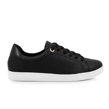Imagem de Tênis Modare Casual, Preto, Branco, 34