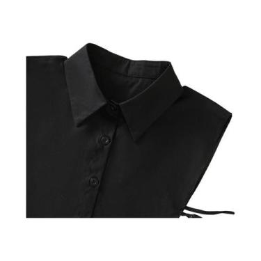 Imagem de Gola Falsa Destacável Feminina - Meia Camisa de Algodão - Estilo Versá