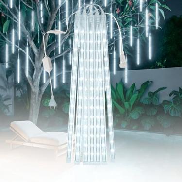 Imagem de RY Cascata 8 Tubos Pisca Pisca Chuva Gelo 50cm Luz Branco