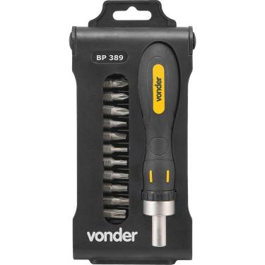 Imagem de Jogo Bits Ponteiras 1-4 Com 13 Pç Cromo Vanádio Bp389 Vonder