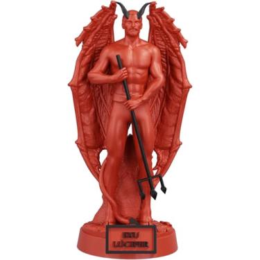 Imagem de Estátua Exu Lúcifer Imagem Umbanda Candomblé (Cor Sanguis Obscurus)