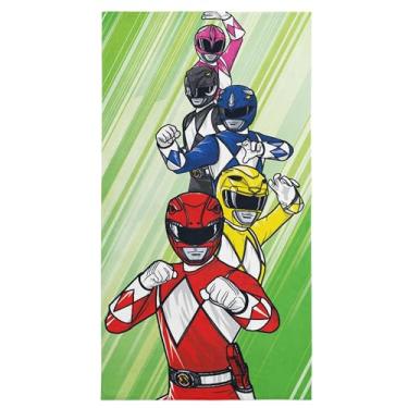Imagem de Northwest Toalha de praia de microfibra Power Rangers Teammates Forever, secagem rápida, macia e absorvente, itens essenciais de viagem leves para piscina ou banho, 76 x 152 cm