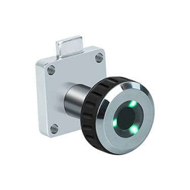 Imagem de Fechadura elétrica biométrica biométrica de liga de zinco sem chave para caixa forte de gaveta de armário