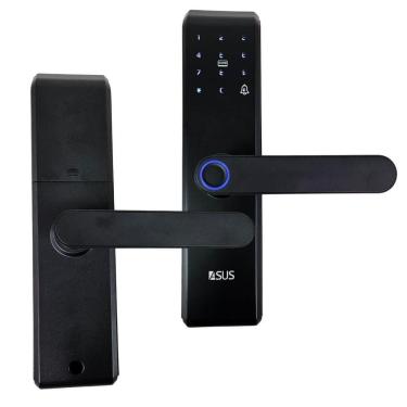 Imagem de Fechadura Digital Eletronica Biometrica Wifi App Celular Portao Porta Senha Chave Cartao Rt Segurança Residencia Casa