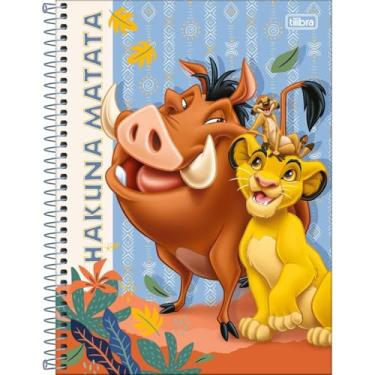 Imagem de Caderno Rei Leão TILIBRA Universitário ESPIRAL - 1 Matéria 80 Folhas (Hakuna Matata)