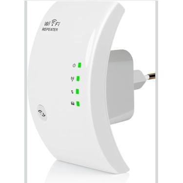 Imagem de Repetidor WiFi, Extensor de Sinal, Branco, com Indicadores de led