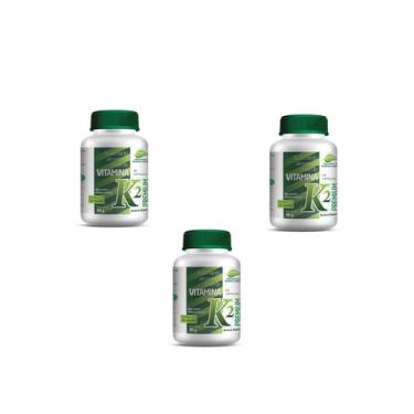 Imagem de 3 Frascos Vitamina K2 Em Cápsulas Para Saúde Óssea Medinal