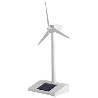 Imagem de Generic Mini Moinho de de Energia Solar Brinquedo Durável Abs Ferramenta de Ensino para Crianças Decoração de Casa Branco 14 * 9 * 26cm