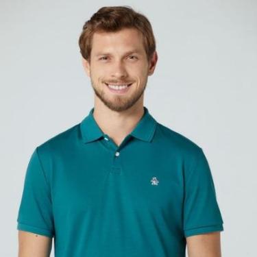 Imagem de Original Penguin Polo Interloque Verde Escuro Original Penguin-Masculino