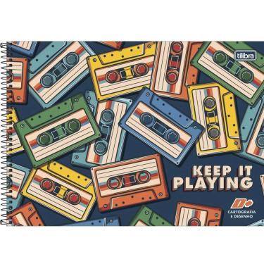 Imagem de Caderno Espiral Capa Dura Cartografia E Desenho D+ 96 Folhas Masculino Tilibra Estampa 1