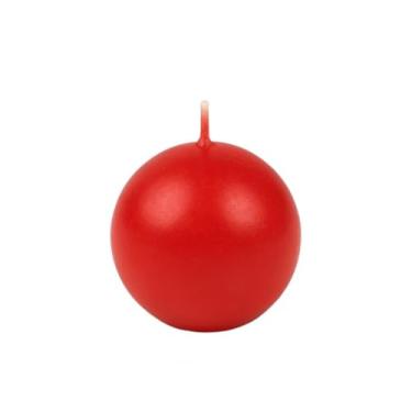 Imagem de Vela Bola Vermelha Unidades Natal Round Decorativa