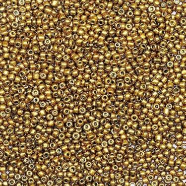 Imagem de LEECOON Contas de sementes douradas de 2 mm, 100 gramas, cerca de 8800 peças, tamanho 12/0, pequenas contas de sementes para fazer colar, pulseira, brinco