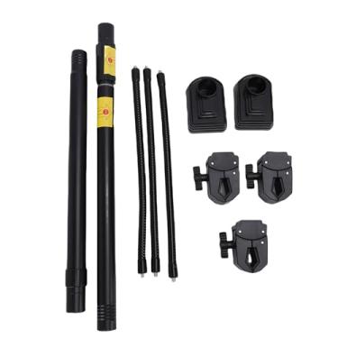 Imagem de aqxreight Cabide de Guirlanda da Porta Frontal, Gancho de Aço Resistente Ajustável de 31,5 a 40 Polegadas Com Acolchoamento Antiderrapante, para Decoração de Férias Guirlanda Luz de Corda