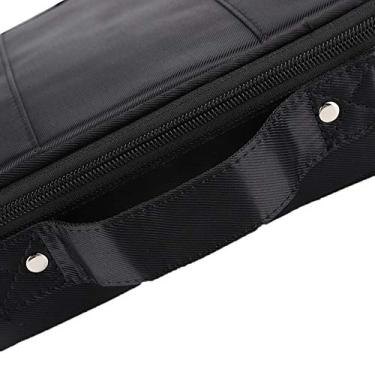 Imagem de Yinhing Bolsa de Armazenamento para Ferramentas de Cabeleireiro Portátil Tesoura Pente Máquina de Cortar Cabelo Organizador Estojo de Armazenamento Preto Grande Capacidade Acessório de (Preta)