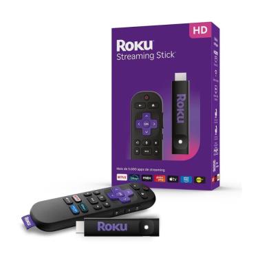 Imagem de Roku Streaming Stick 2025 - Full HD - Controle por Voz e Remoto - Transforme TV em Smart TV - Preto
