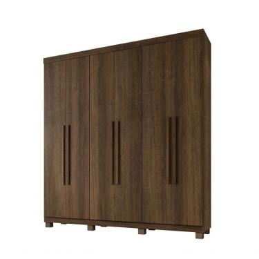 Imagem de Roupeiro Milão 6 Portas 3 Gavetas Benetil Imbuia