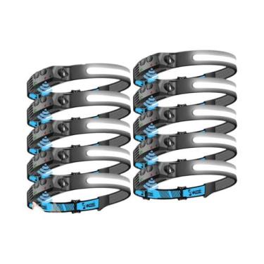 Imagem de Lanterna De Cabeça LED Recarregável Com Sensor 270 graus Lanterna De C