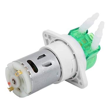 Imagem de aqxreight Mini Bomba Peristáltica de Líquido DC Dosando água Com Tubo de Silicone para Jardim de Aquário Fricção de Lubrificação DC12V Com Fácil Desgaste na Parte Externa Interna ou Variedade (DC12V)