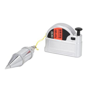 Imagem de Martelo de fio magnético retrátil, ferramenta de medição vertical de 6 metros de linha para local de construção, carpintaria, liga de aço e nylon