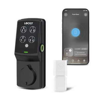 Imagem de Lockly Fechadura inteligente comercial Guard Deadbolt PGD728WPU – UL10B/10C Fechadura de teclado com classificação de fogo com impressão digital, Wi-Fi e Bluetooth, compatível com Alexa e Google, 8