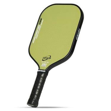 Imagem de Raquete de pickleball, raquete de pickleball de fibra de aramida termoformada, raquete de pickleball de fibra de carbono de 16 mm para desempenho leve, durável e controlado com precisão, cabo