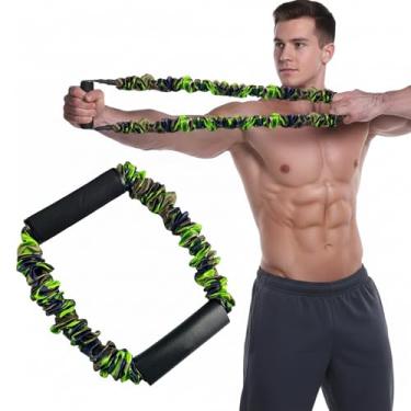 Imagem de LODMOD Treinador de resistência de arco aberto com faixa de arco para arcos compostos e recurvos, treinamento de força de braço e exercitador latissimus dorsi com aderência confortável (20,4 kg)