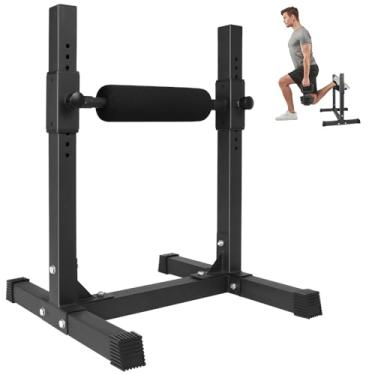 Imagem de Leg Press, Barra Paralela, Suporte de Agachamento Dividido Búlgaro, Rolo de Agachamento com Uma Perna, Máquina Especial para Parte Inferior Do Corpo, Pode Suportar Até 300 Lbs, 75*58*61cm, Abdominal