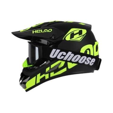 Imagem de Capacete De Motocicleta Feminino Adulto Certificado DOT Kask Cross Dow