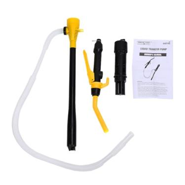 Imagem de Luocute Bomba de Sifão Elétrica, Bomba de Transferência Portátil Alimentada por Bateria para água a Querosene a Gasolina, Com Controle de Fluxo Ajustável e de Filtragem Fina (YELLOW)