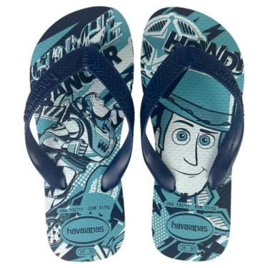 Imagem de Chinelo Havaianas Kids Toy Story Disney Meninos Original Cor:Azul Mari