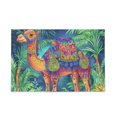 Imagem de Quebra-cabeça colorido de madeira e papel verde camelo com bolsa de armazenamento de 1000 peças