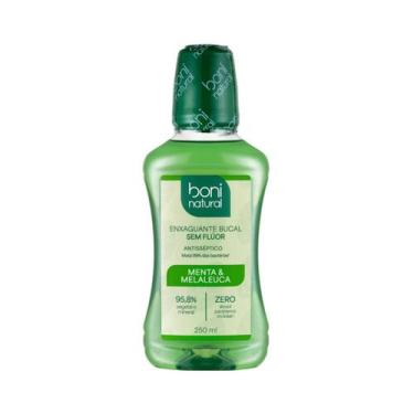 Imagem de Enxaguante Bucal Sem Flúor Boni Natural Menta e Melaleuca 300ML