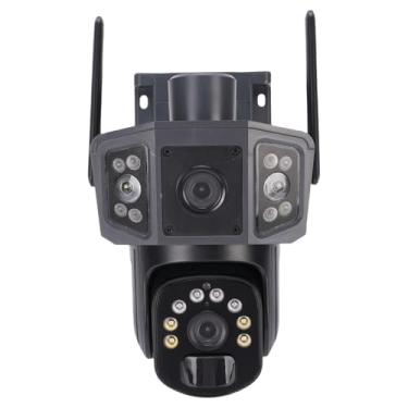 Imagem de Alomejor Câmera de Segurança Solar, Câmera Ptz Sem Fio de 360 ​​graus Com Lente Dupla de 8mp e Detecção de Movimento Pir para Segurança Doméstica