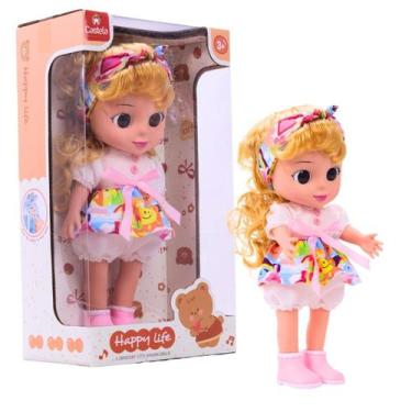 Imagem de Boneca Happy C/Som Loira Vestido Colorido Cbs0960-Castela