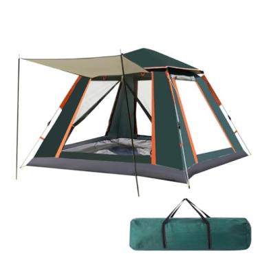 Imagem de Barraca Camping 4 Pessoas Automática Pop-up Portátil Impermeável com Malha Anti-Mosquito (Verde)